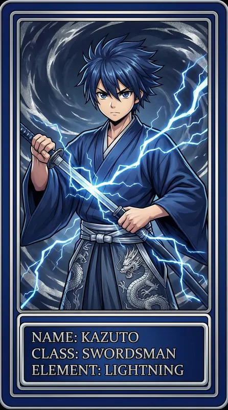 雷电剑士角色卡片——里番动漫精选动漫角色